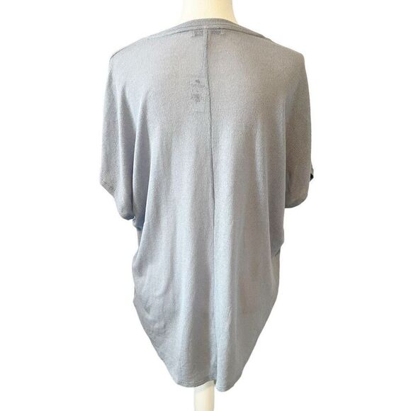 Express NWT Light Blue Short Sleeve Lightweight Tunic Sweater Size Large - Picture 4 of 6